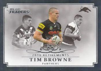 2019 TLA Traders - Retirements Case Cards #RP10 Tim Browne Front